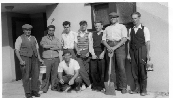 Men who built the Hall